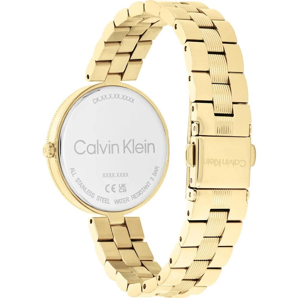 CALVIN KLEIN Gleam Gold Dial 32mm Gold Stainless Steel Bracelet 25100014