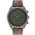 CALVIN KLEIN Impact Green Multifunction 44mm Grey Stainless Steel Brown Leather Strap 25200363 - 0