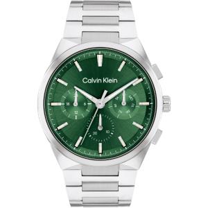 CALVIN KLEIN Distinguish Multifunction Green Dial 44mm Silver Stainless Steel Bracelet 25200441 - 61249