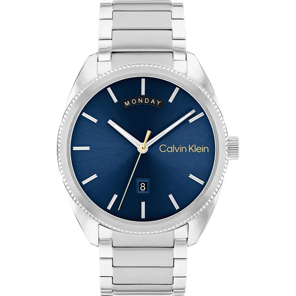 CALVIN KLEIN Progress Blue Dial 42mm Silver Stainless Steel Bracelet 25200446