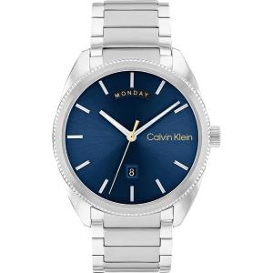 CALVIN KLEIN Progress Blue Dial 42mm Silver Stainless Steel Bracelet 25200446 - 48405