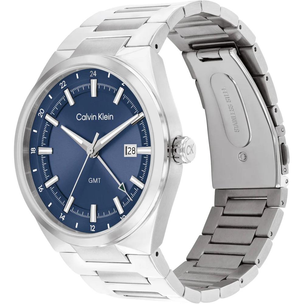 CALVIN KLEIN Distinguish Blue Dial 44mm Silver Stainless Steel Bracelet 25200488