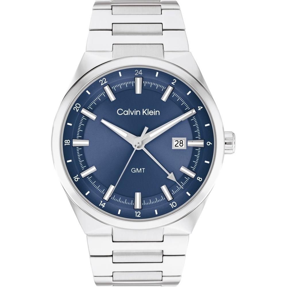 CALVIN KLEIN Distinguish Blue Dial 44mm Silver Stainless Steel Bracelet 25200488