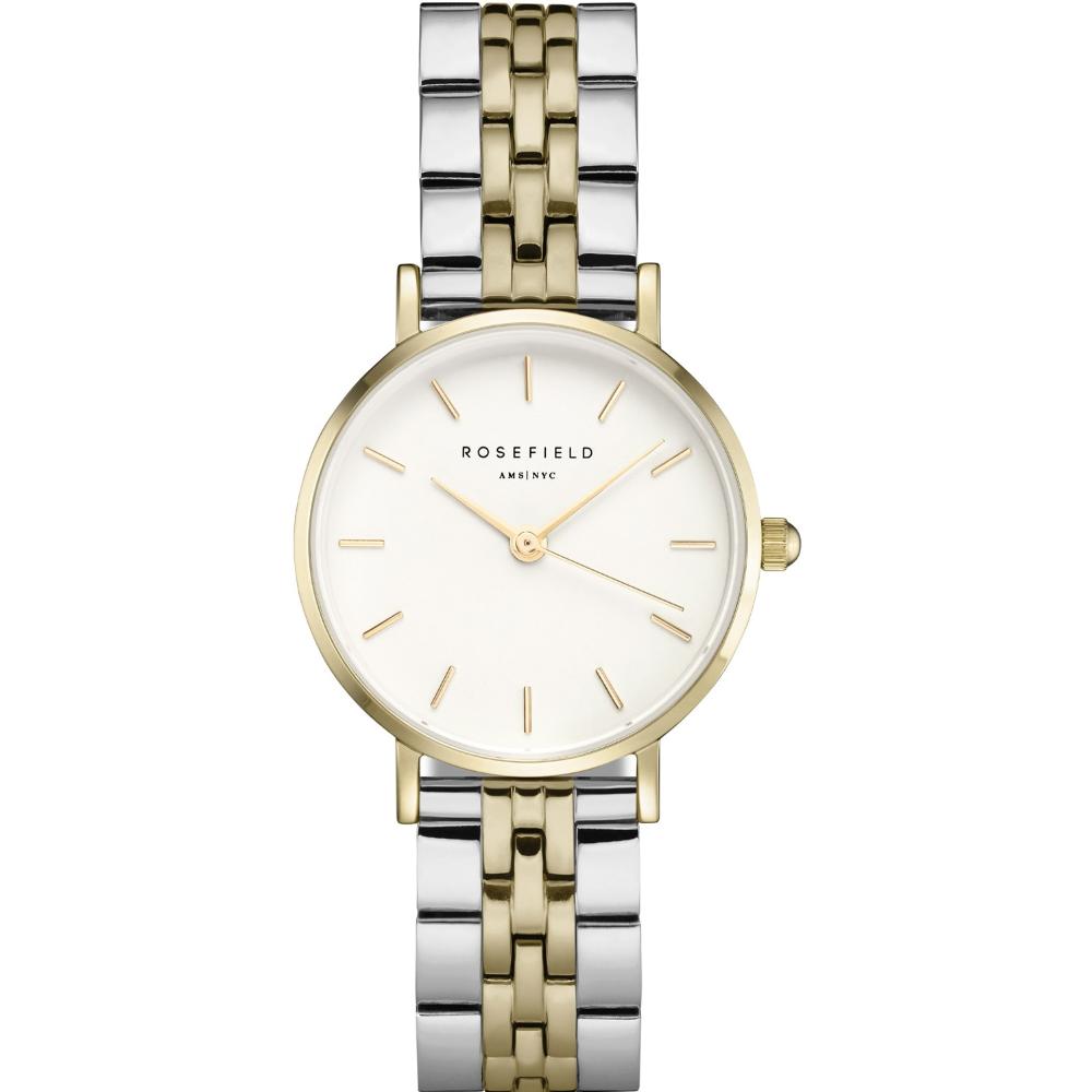 ROSEFIELD The Small Edit 26mm Two Tone Silver & Gold Stainless Steel Bracelet 26SGD-269