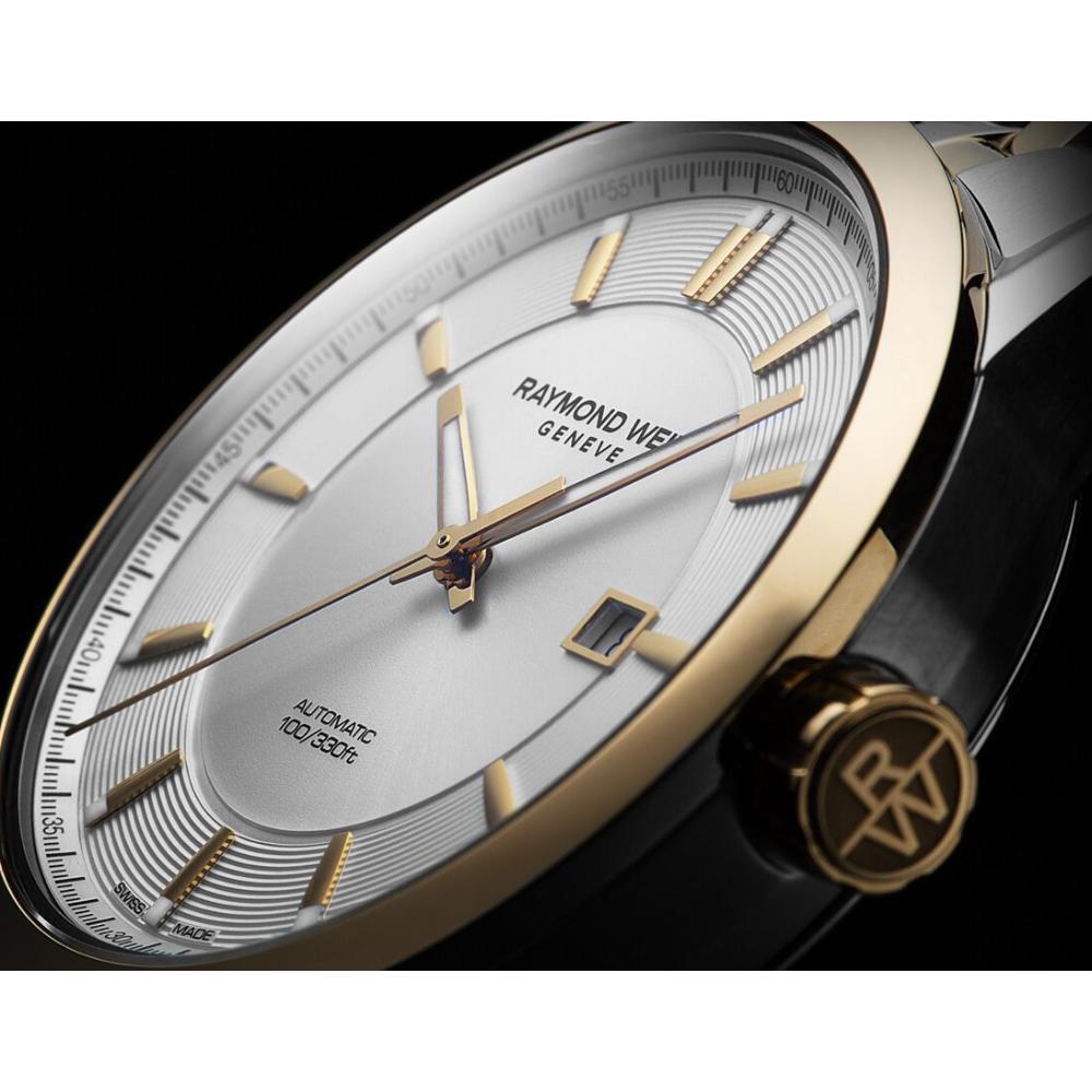 RAYMOND WEIL Freelancer Automatic 42mm Silver & Gold Stainless Steel Bracelet 2731-STP-65001