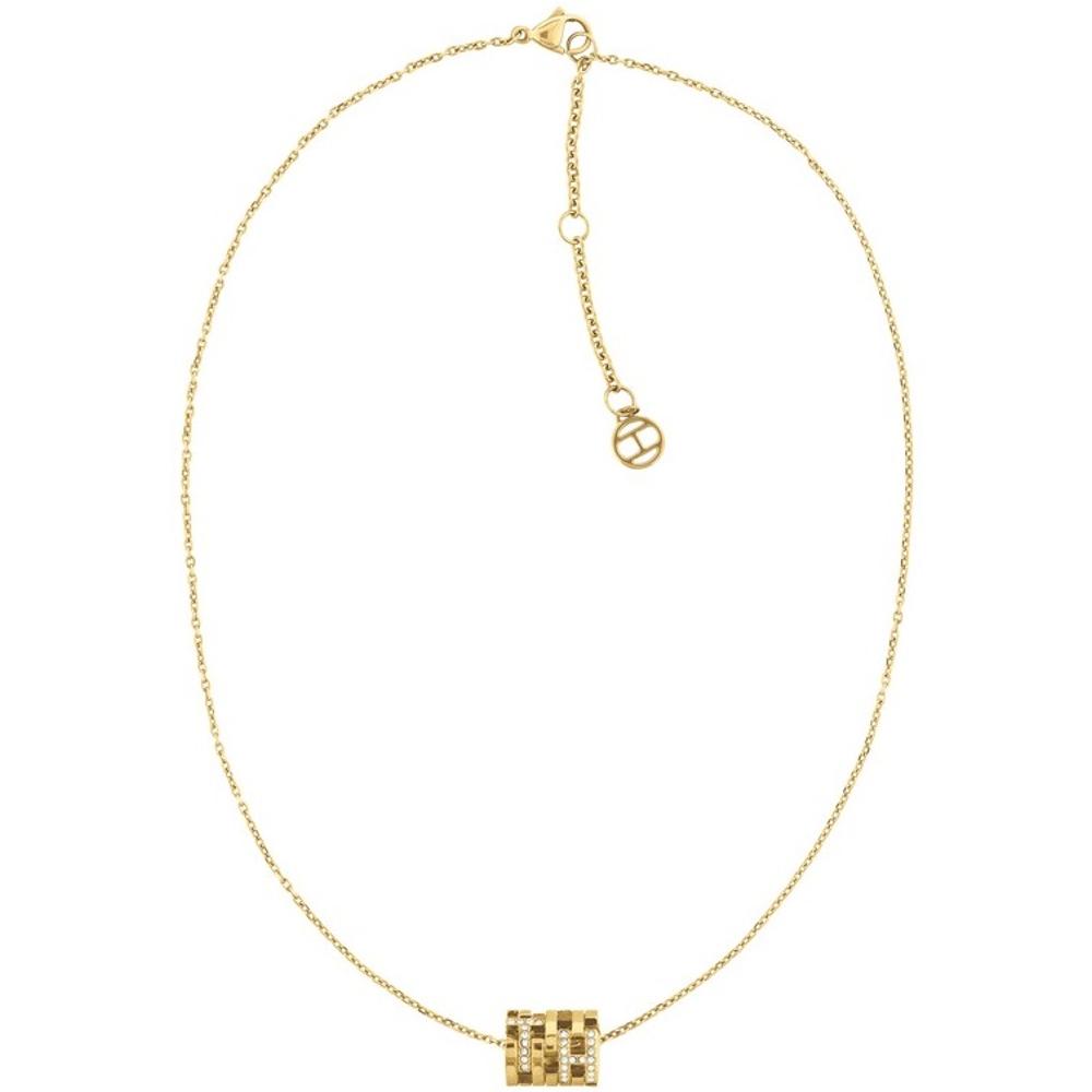 TOMMY HILFIGER Necklace Crystals Gold Stainless Steel 2780384