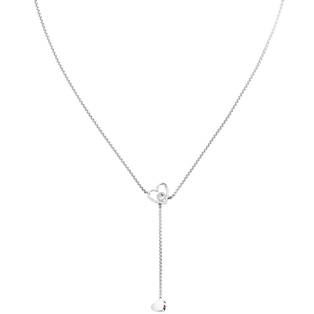 TOMMY HILFIGER Heart Necklace Silver Stainless Steel 2780671