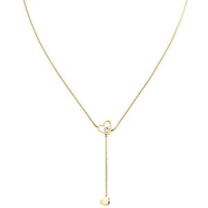 TOMMY HILFIGER Heart Necklace Gold Stainless Steel 2780672 - 25625