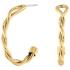 TOMMY HILFIGER Twist Earrings Gold Stainless Steel 2780687 - 0