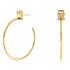 TOMMY HILFIGER Monogram Earrings Gold Stainless Steel 2780720 - 0