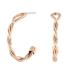 TOMMY HILFIGER Twist Earrings Rose Gold Stainless Steel 2780732 - 0