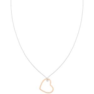 TOMMY HILFIGER Necklace Heart Silver and Rose Gold Stainless Steel 2780759 - 30397