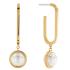 TOMMY HILFIGER Earrings Pearl and Chain Gold Stainless Steel 2780768 - 0