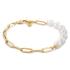 TOMMY HILFIGER Bracelet Pearl and Chain Gold Stainless Steel 2780770 - 0