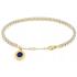 TOMMY HILFIGER Layered Crystals Tennis Bracelet Gold Stainless Steel 2780799 - 0