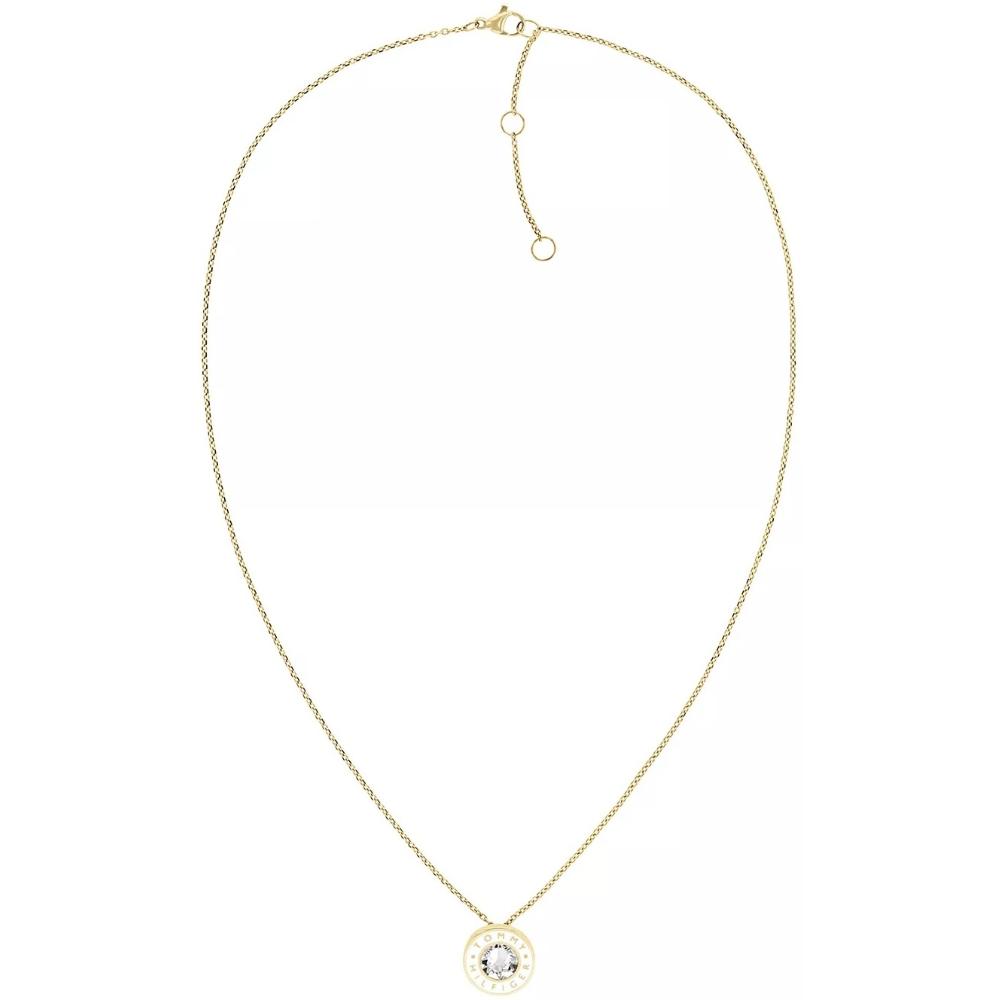 TOMMY HILFIGER Layered Crystals Necklace Gold Stainless Steel 2780801