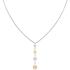 TOMMY HILFIGER Metallic Orbs Necklace Three Tone Gold Stainless Steel 2780819 - 0