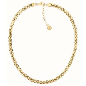 TOMMY HILFIGER Intertwined Circles Chain Necklace Gold Stainless Steel 2780840 - 36637