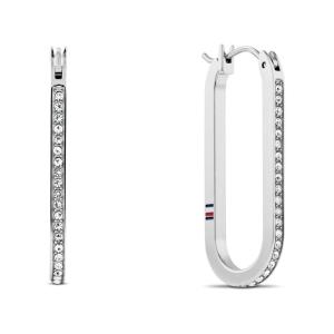 TOMMY HILFIGER Earrings With Crystals Silver Stainless Steel 2780865 - 48090