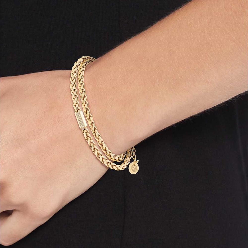 TOMMY HILFIGER Snake Crystals Bracelet Gold Stainless Steel 2780876