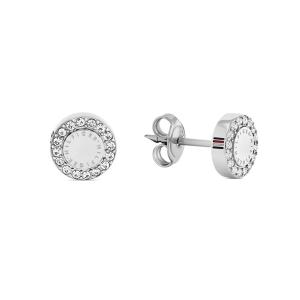 TOMMY HILFIGER Earrings With Crystals Silver Stainless Steel 2780907 - 48115