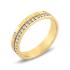 TOMMY HILFIGER Ring With Crystals Gold Stainless Steel 2780911C - 0