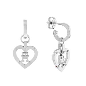 TOMMY HILFIGER Hearts Earrings Silver Stainless Steel 2780923 - 48140