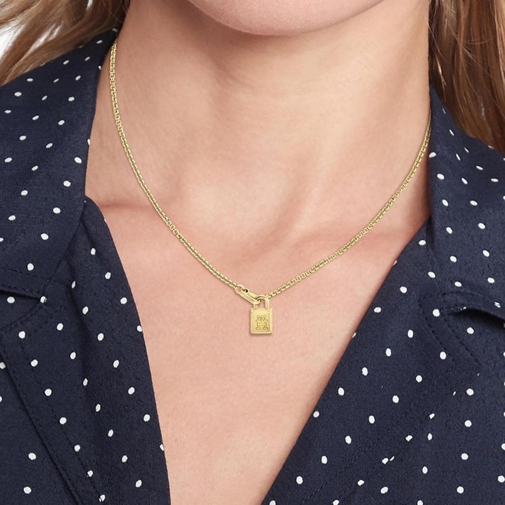 NECKLACE Women's Ameircan Icon TOMMY HILFIGER from Gold-Plated Stainless Steel 2780941