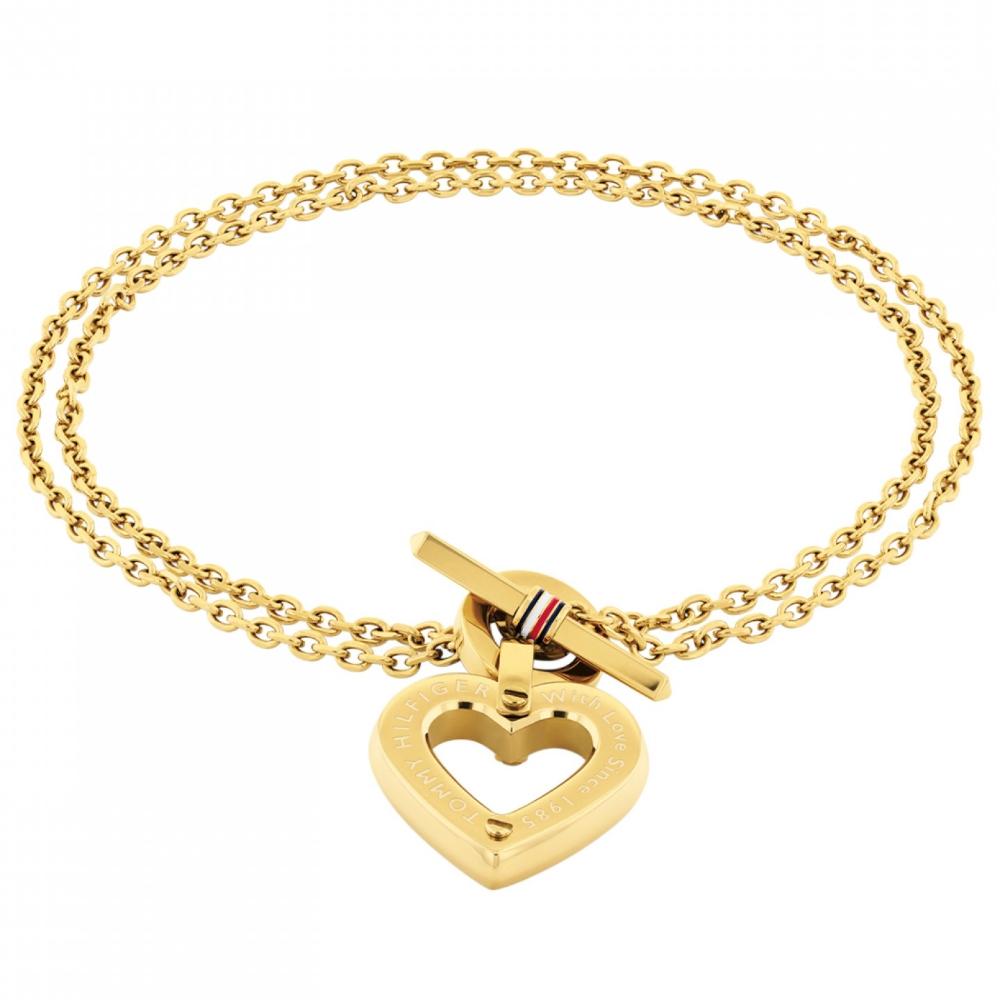 BRACELET Women's Hearts TOMMY HILFIGER from Gold-Plated Stainless Steel 2780970