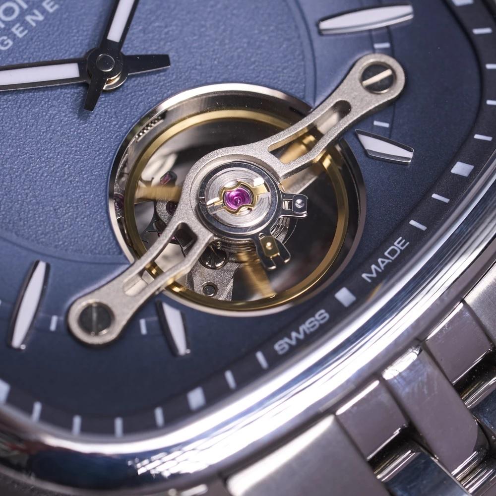 RAYMOND WEIL Freelancer Cushion Open Aperture Automatic Blue Dial 40 x 40mm Silver Stainless Steel Bracelet 2790-ST-50051