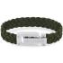 TOMMY HILFIGER Bracelet Silver Stainless Steel with Green Braided Leather 2790518 - 0