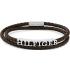 TOMMY HILFIGER Bracelet Silver Stainless Steel with Brown Braided Leather 2790589 - 0