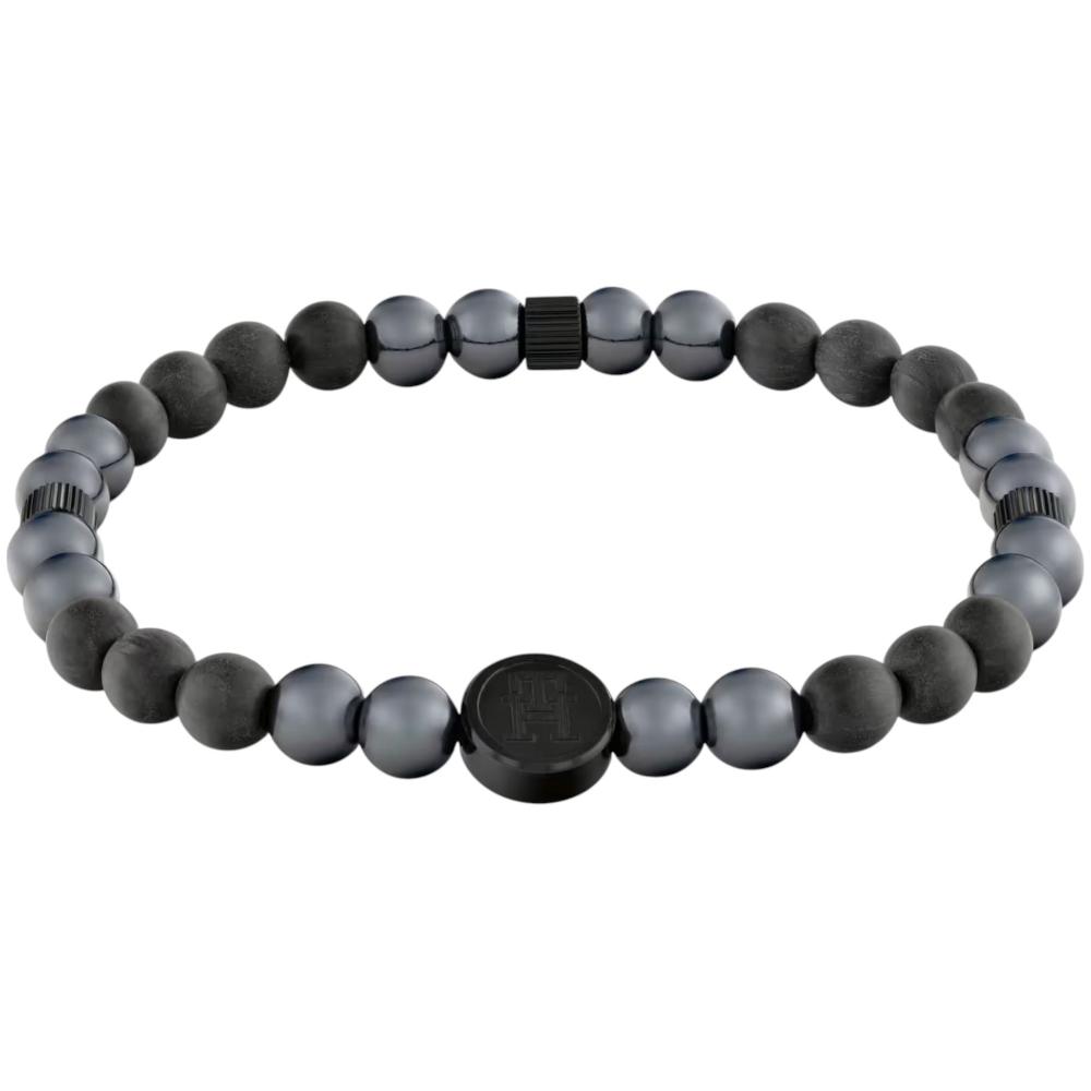 BRACELET For Him TOMMY HILFIGER TH85 Carbon Black Stainless Steel with Natural Stones 2790625