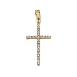 CROSS Women from Yellow Gold 14K with Zircon P-CRS008Y - 22489