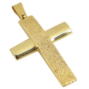 ΣΤΑΥΡΟΣ Ανδρικός FILVA Oro σε K14 Κίτρινο Χρυσό CRFB128Y - 22550