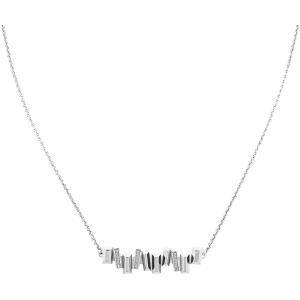 CALVIN KLEIN Luster Crystals Necklace Silver Stainless Steel 35000228 - 27455