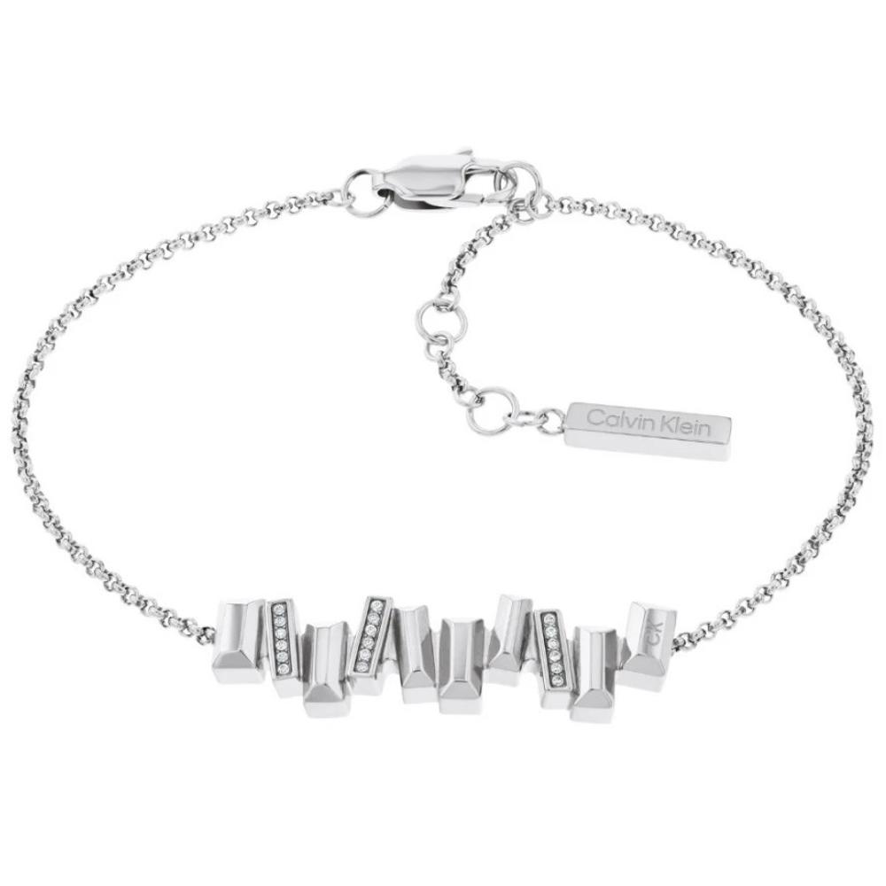 CALVIN KLEIN Luster Crystals Bracelet Silver Stainless Steel 35000240