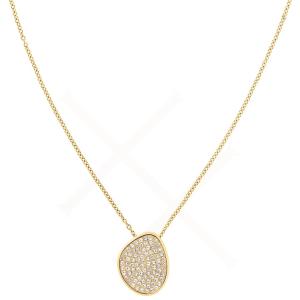 CALVIN KLEIN Fascinate Crystals Necklace Gold Stainless Steel 35000331 - 27402