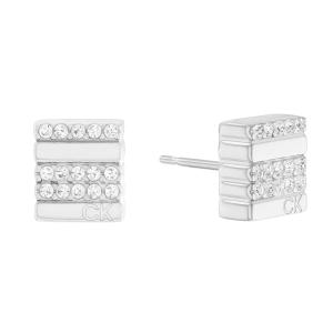 CALVIN KLEIN Earrings Crystals Silver Stainless Steel 35000370 - 30323