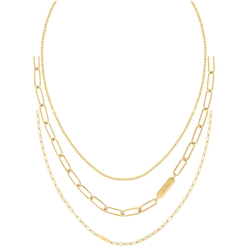 CALVIN KLEIN Necklace "Set of Three" Gold Stainless Steel 35000433