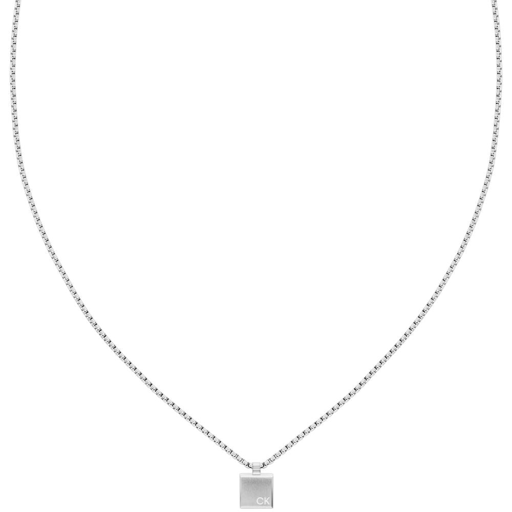 CALVIN KLEIN Minimalistic Squares Necklace Silver Stainless Steel 35000486 - 1