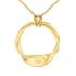 CALVIN KLEIN Scuptural NECKLACE Gold Plated Stainless Steel 35000526 - 1