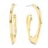 CALVIN KLEIN Harmonious Hoop Earrings Gold Plated Stainless Steel with Zircon Stones 35000688 - 0