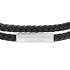 CALVIN KLEIN Latch Men's BRACELET Stainless Steel with Black Leather 35100017 - 1