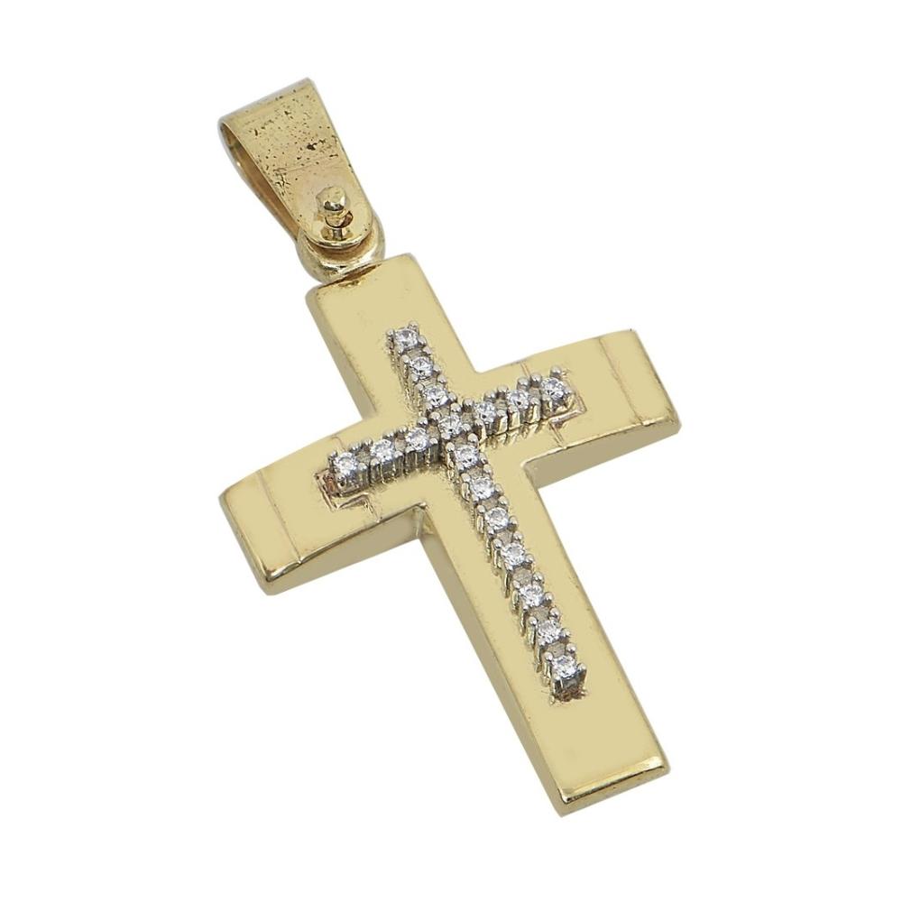 CROSS Women FILVA Oro from Yellow and White Gold K14 with Zircon CRFP176Y-L028