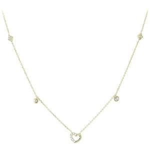 NECKLACE Heart SENZIO 9K Yellow Gold with Zircon Stones 3AB.01.536C - 15123