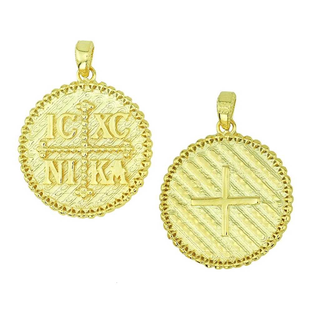 CHRISTIAN CHARMS Double Sided Amulet SENZIO Collection in K9 Yellow Gold 3KR.04.D333P
