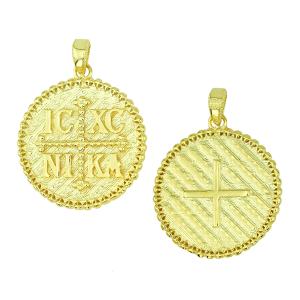 CHRISTIAN CHARMS Double Sided Amulet SENZIO Collection in K9 Yellow Gold 3KR.04.D333P - 13362
