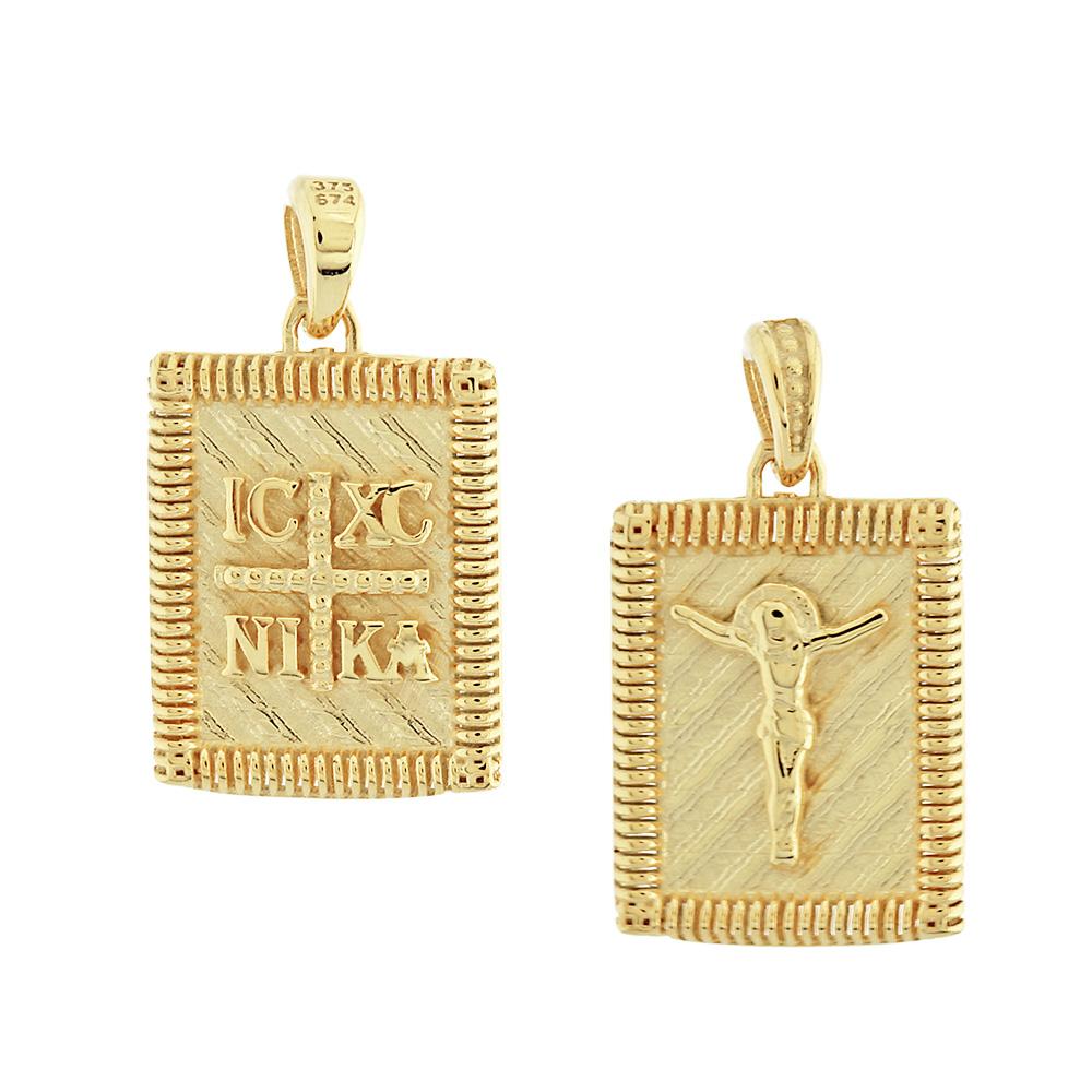CHRISTIAN CHARMS Double-Sided Amulet SENZIO Collection in K9 Yellow Gold 3KR.D378P
