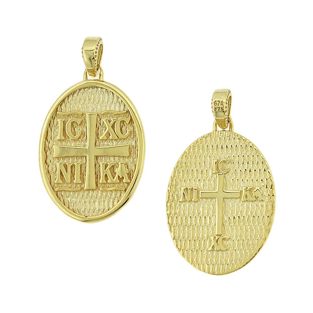 CHRISTIAN CHARMS Double Sided from 9K Yellow Gold 3KR.D353P